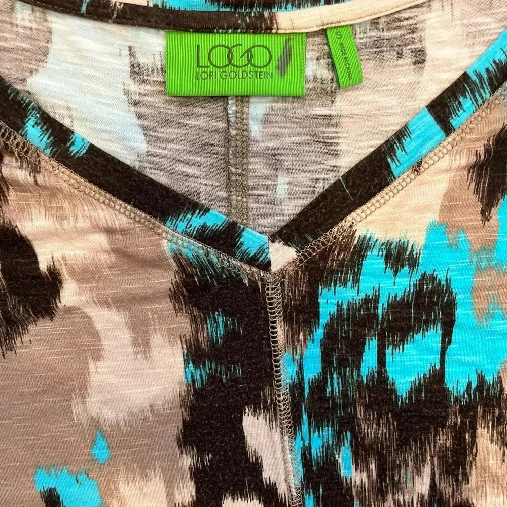 Lori Goldstein small oversized abstract top - image 2